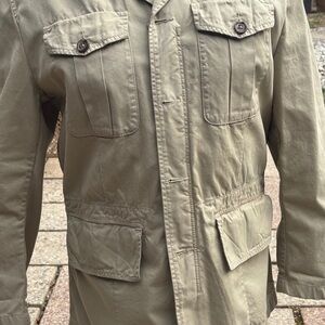 Vintage Men’s Banana Republic Tan Military Field Coat